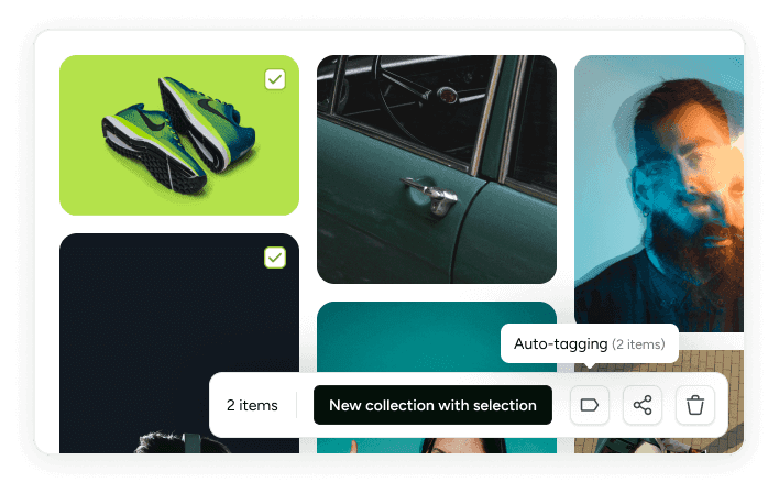 Auto-tagging feature illustration